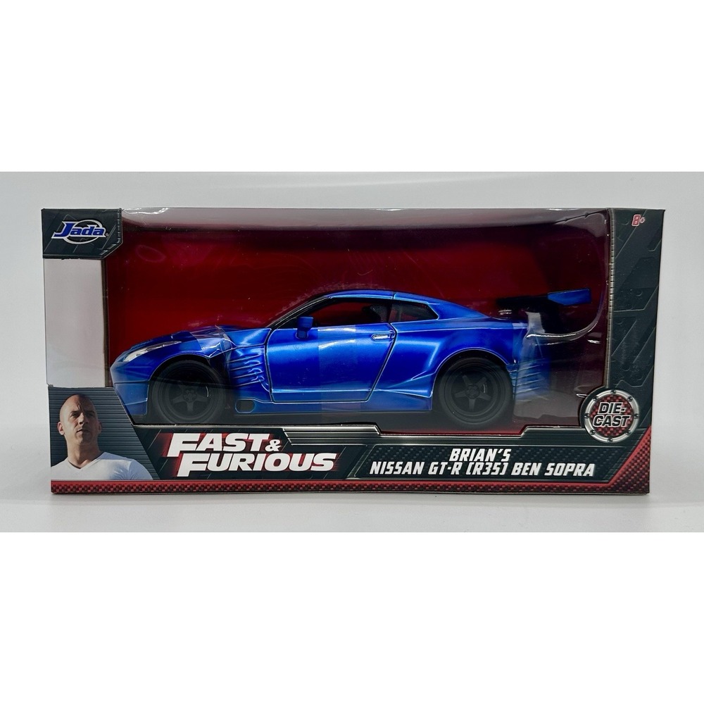 Jada Fast & Furious Brian's Nissan GT-R R35 Ben Sopra Blue 1:24 98271 NEW
